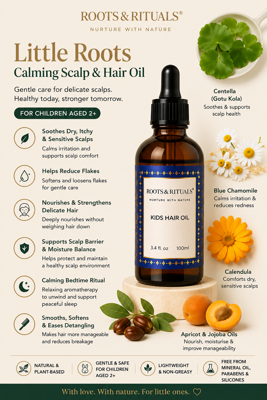 Bloom & Thrive Kids Hair Oil (100ml)