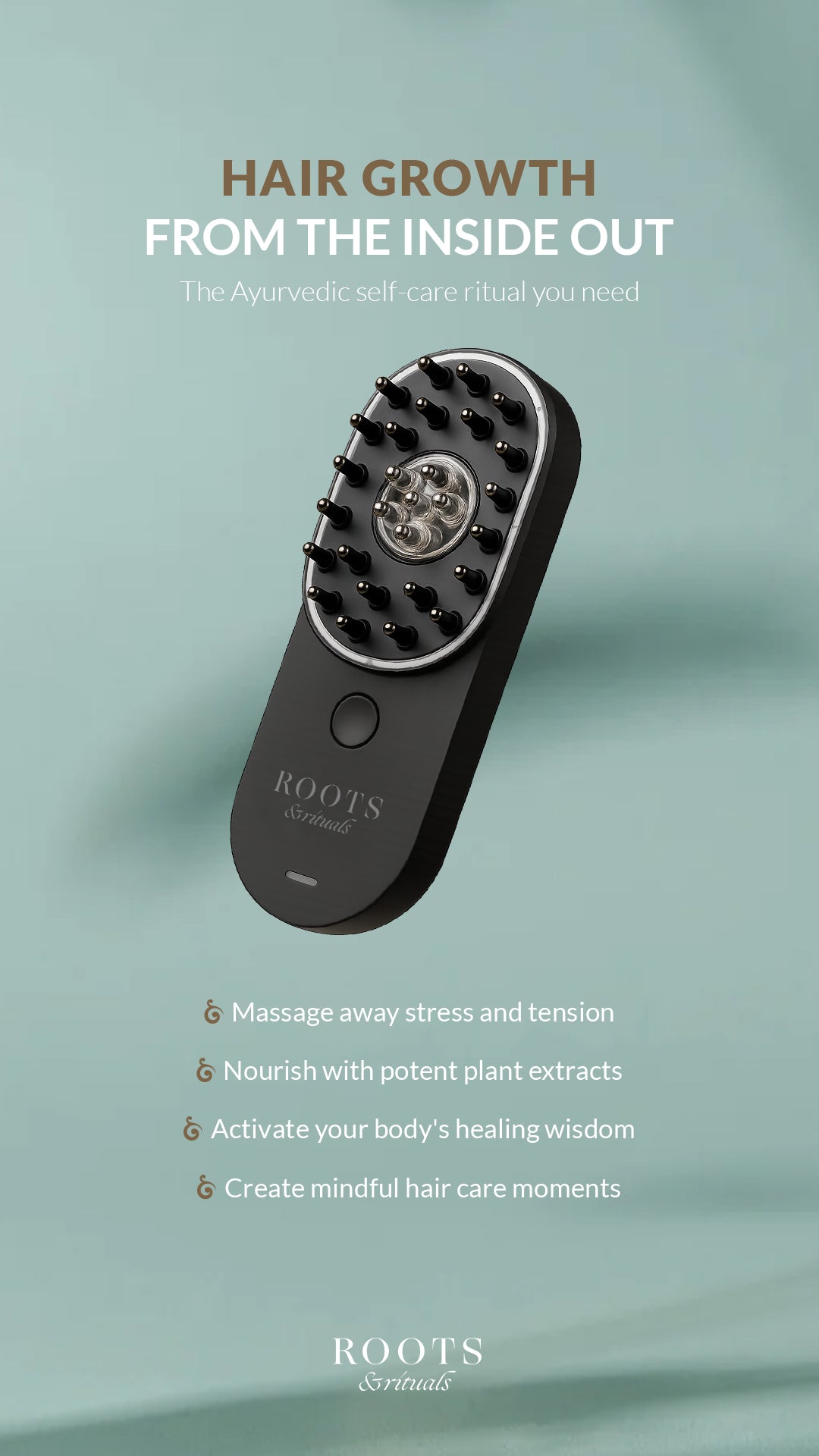 RootGlow™ Red Light Therapy Scalp Brush
