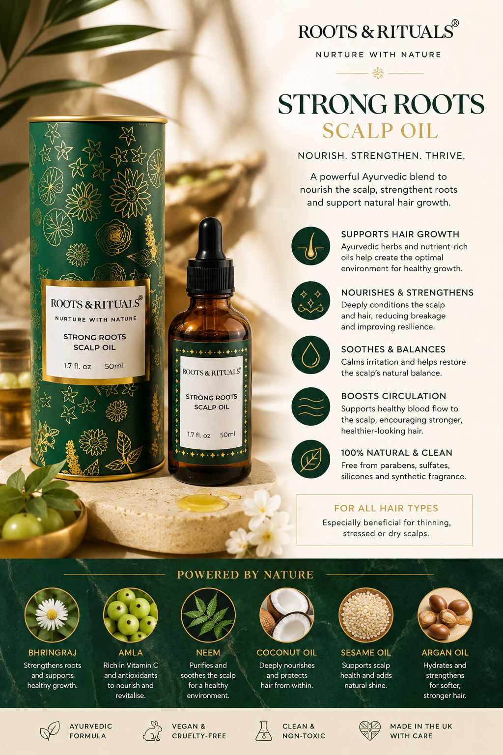 Strong Roots Scalp Oil (50ml)